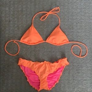 Victoria’s Secret Bright Orange String Bikini